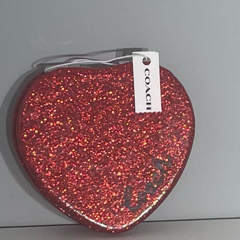 NWT 💗COACH GLITTER Compact Mirror